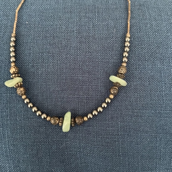 Necklace sterling silver with hematite beads vintage 19” - Picture 3 of 10